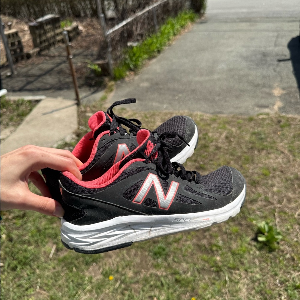New Balance Black and orange Athletic Shoes